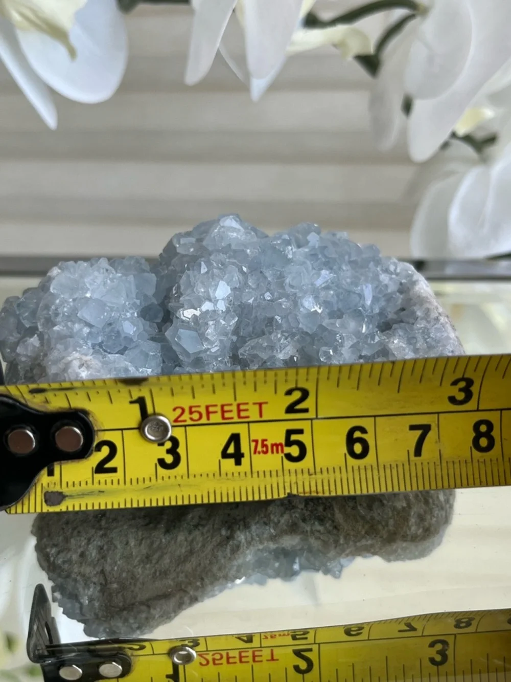 Raw Madagascar Blue Celestite Cluster - Picture 9 of 9